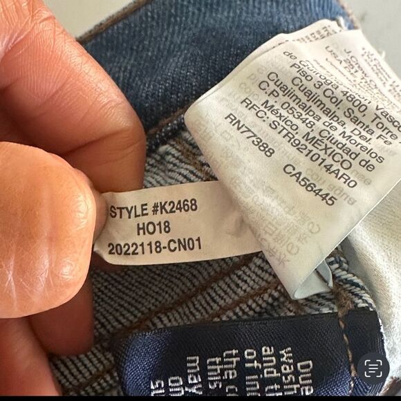 Madewell 10” Hi Rise Button Fly Raw Hem Skinny Jeans Size 24 - Picture 6 of 13